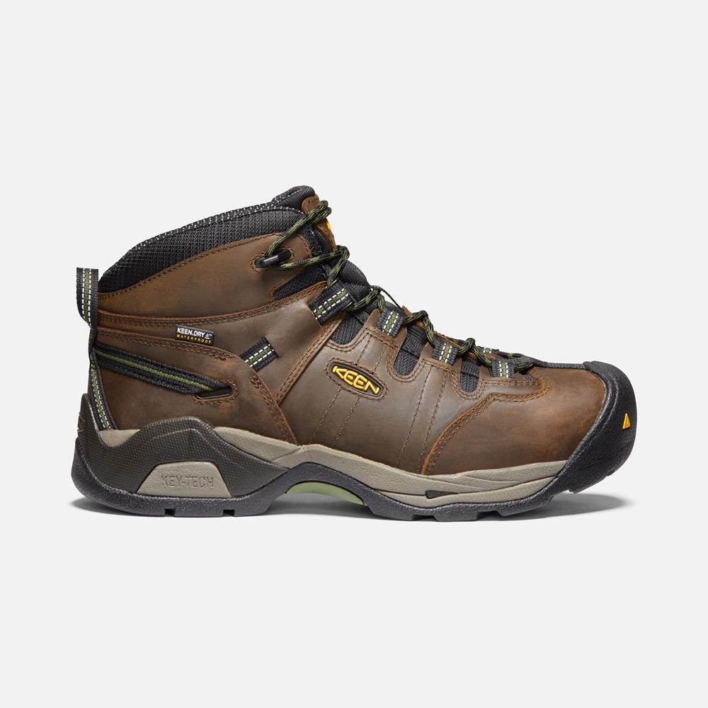 Keen Laarzen Heren Bruin - Detroit Xt Waterproof (Steel Toe) - 05296-ORDL